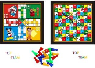 martp Ludo and Snake Game For Kids With Stand Party & Fun Games Board 30 cm Ludo Board