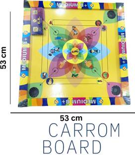 BK PRODUCTION 5 IN 1 CARROM LUDO BOARD 3 cm Carrom Board