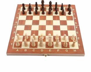 Leosportz Classic folding with lock check & Mate Durable chess board 4 cm Chess Board