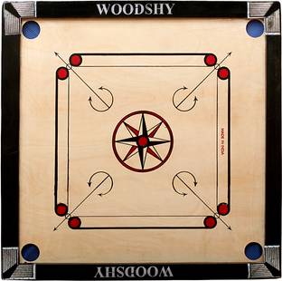 woodshy Super Quality Carrom Board 26 CM (Beige) 26 cm Carrom Board