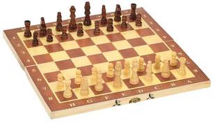 Koel Wooden Folding Chess Set & Chess Pieces 30 cm Chess Board