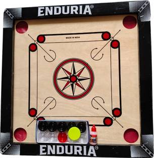 ENDURIA Professional Carrom Board Set with Coins and Striker 50 cm Carrom Board