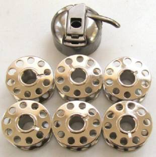 Amaze Trade 6 pcs bobbin & 1 pcs bobbin case Bobbin Case