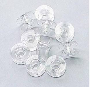 ZENITH 15 Plastic Transparent Bobbins for Any Automatic Sewing Machines (Singer/Usha/Brother) Plastic Bobbins