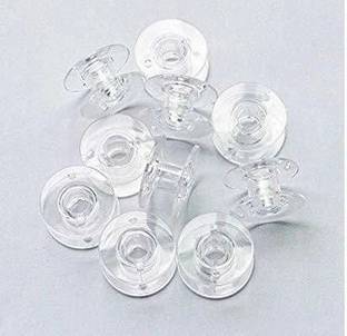 ZENITH 15 Plastic Transparent Bobbins for Any Automatic Sewing Machines (Singer/Usha/Brother) Plastic Bobbins