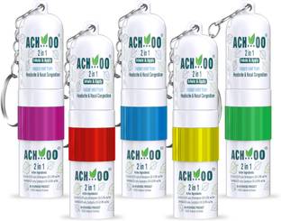 ACH...OO ACHOO 2 In 1 Inhaler and Roll On Relief from Cold, Cough & Nasal Congestion Inhaler