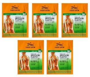Tiger Balm Plaster COOL- 10cmx14cm Plaster & Patch (2 Patches) (PACK OF 5) Plaster & Patch