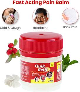 Quik Relif Herbal Balm | 100% Ayurvedic Relief for Cold, Headache & Congestion Balm
