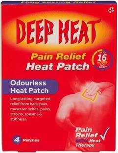Deep Heat Pain Relief Heat Patch 16 Hours 4 Patches Plaster & Patch