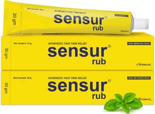 Sensur Natural & Ayurvedic Pain Relief Rub -(30mg, Pack of 2)|Fast Relief |All pains, One solution Cream