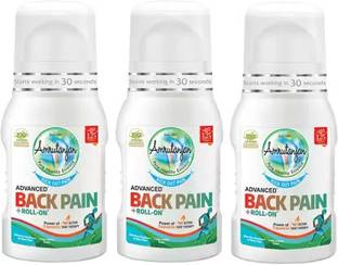 Amrutanjan Back Pain Roll on- 50 ml - (Pack Of - 3 Pc) Gel (3 x 50 ml) Gel