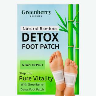 Greenberry Organics Premium Detox Foot patches, Cleansing Toxin Remover Foot Pads Plaster & Patch