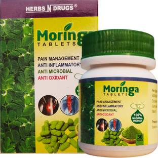 HERBS N DRUGS Moringa Instant moov Pain Relief Ayurvedic Regular 30 Tablets Tablets