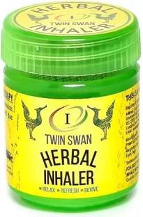 I Twin Swan Traditional Thai Moderate Strong Herbal Inhalent Hong Thai Inhaler