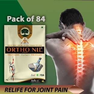 Quickbits Orthonil Powder Ayurvedic Baba ji Herbals for Joint/body/back pain (84 piece) Powder