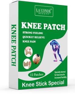 La'Conde Beauty Knee Patches For Instant Knee Joint Pain Relief Pack of 1 (12 Patches) Plaster & Patch