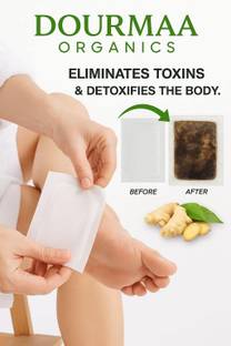 DOURMAA ORGANICS Body Cleanse Foot Pads-Stress,Pain and Constipation Relief-Relaxing Foot Patch Plaster & Patch