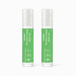 Femisafe Period Cramp Relief Roll-On Pack of 2 | Natural Herbal Pain Relief Liquid