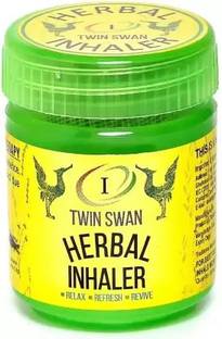 I Twin Swan Moderate Strong Herbal Inhalent Inhaler Pain Relief (15 g) (Pack Of 2) Inhaler