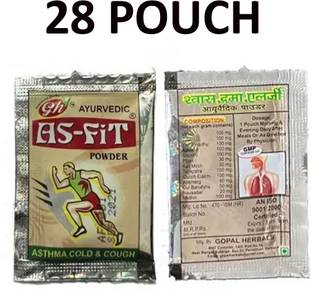 Quickbits 28 sachet As-Fit Powder is An Ayurvedic Powder For Asthma, Cold and Cough Powder