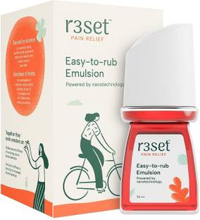 R3SET Emulsion - Pain Relief Roll-On For Body Pain I 100% Natural I Liquid