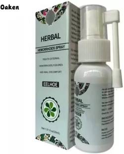 Oaken Herbal Piles Spray Eelhoe Hemorrhoids Relief Fast Acting Natural Formula Spray