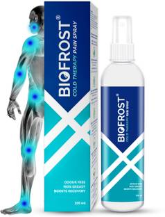 BioFrost Pain Relief Spray -Pack of 1| Back, Neck, Muscle Recovery| Natural Quick Cooling Spray