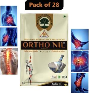 Quickbits 28 POUCH Orthonil Powder Ayurvedic for Joint/body/back pain relief Powder