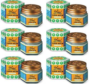 Tiger Balm White Ointment Fast Effective Relief Balm 9ml each Pack of 6 Balm