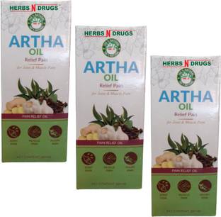 HERBS N DRUGS Ayurvedic Artha Pain Relief Oil 100ml (Pack Of 3) Liquid (100ml x 3) Liquid