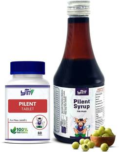 YTM Piles tablet and Syrup Combo relief pain control itching speedy recovery Tablets