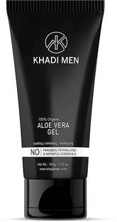 Khadi Men Aloevera gel 100 % Pure No Paraben, Phthalates & harmful chemicals