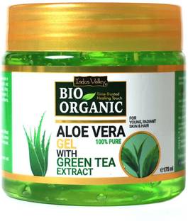 Indus Valley 100% Bio Organic Aloe Vera Gel For Skin Acne, Scars, Dark spots Face & Hair Care