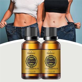 EXOMOON Natural Aroma Massage Belly Fat Reduce Tummy Drainage Ginger Fat Burning Oil