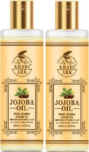Khadi Ark Jojoba Oil for Scars Clear and Glowing Skin (Pack of 2, 100 ML Each)