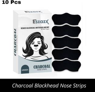 ESZAZX 10 Pc Nose Strips Blackhead Remover & Pore Cleanser Skincare Cleansing Charcoal