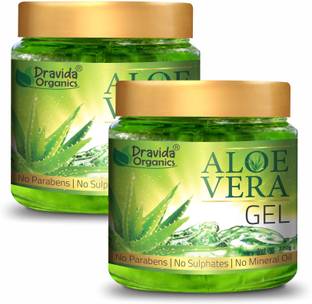 Dravida Organics 100% Pure Aloe Vera Gel - Pack of 2