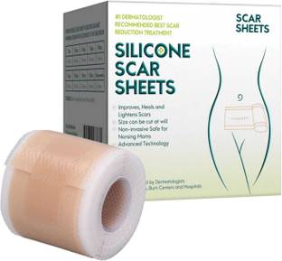 Green Aroma Silicone Scar Tape, Reusable Silicone Scar Strips Crepe Bandage