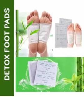 HERBZZ 10 Pc Detox Foot Patches adhesive Pads Kit, Natural Unwanted Toxins Remover