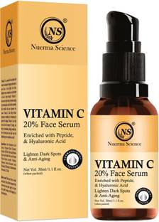 Nuerma Science 20% Vitamin C Face Serum with Peptide & Hyaluronic For Illuminating Skin