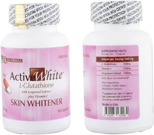 Active White Skin Radiant & Glowing Capsules 100% ORIGINAL 60 Capsules.