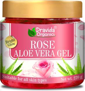 Dravida Organics 100% Pure Rose Aloe Vera Gel