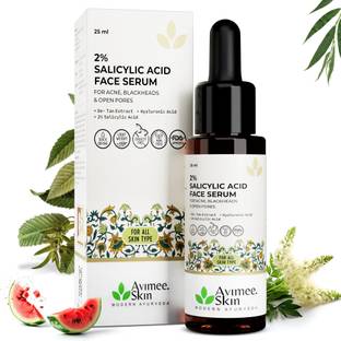 अविमी हर्बल 2% Salicylic Acid Face Serum-Fights Acne,Marks & Open Pores | For All Skin Types