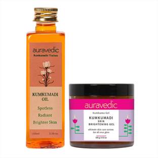 AURAVEDIC Kumkumadi Face Oil For Glowing Skin 100ML Kumkumadhi Gel