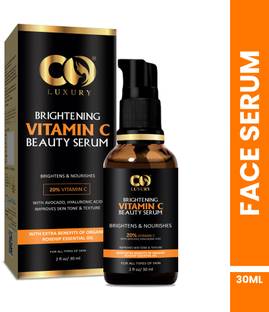 CO Luxury 20% Vitamin C Face Brightening serum With Hyaluronic Acid and Avocado Oil