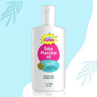 Super Cute's Baby Massage Oil| Natural Blend of Olive Oil, Jojoba Oil & Almond Oil