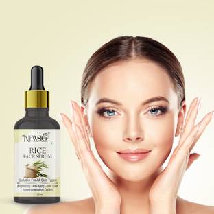 Newsio Rice Face Serum for Glowing Skin With Rice Water & Niacinamide for Glass Skin