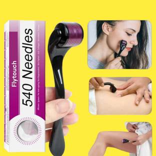 FlyTouch Microneedle Derma Roller For Beard Hair Growth 540 Microneedle Roller Microneedle Derma Roller For Beard Hair Growth 540 Microneedle Roller Massager
