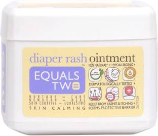 EqualsTwo 100% Natural Coconut Based Diaper Rash Ointment - Pack of 2