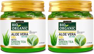 Indus Valley 100% Bio Organic Aloe Vera Gel For Skin Acne, Scars, Dark spots Face & Hair Care